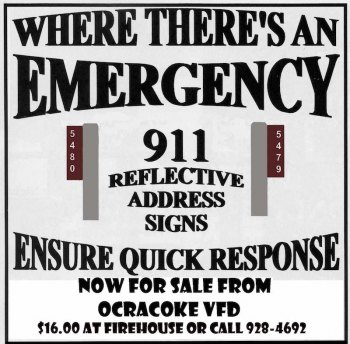 911 House Signs Still Available from OVFD